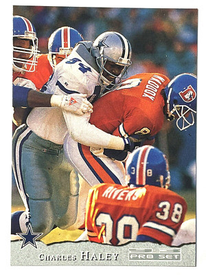 HOF'er CHARLES HALEY Dallas Cowboys, 49ers 1993 Pro Set Football Card #32