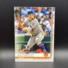 Pete Alonso 2019 Topps Update Series Rookie Debut #US198 RC New York Mets