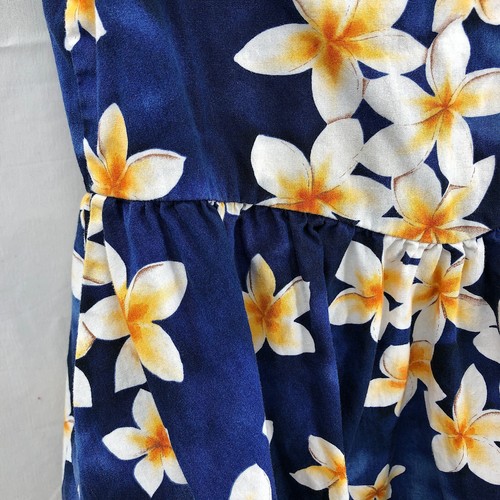 vintage Royal Hawaiian Creations dress fit & flare Blue floral tropical S READ - Picture 4 of 9