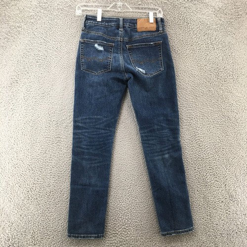 American Eagle Next Level Airflex Slim Jeans Youth 26x28 (actual 26x27) Blue Zip - Picture 10 of 16