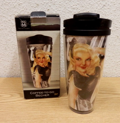 Coffee To Go Becher Route 66 Kunststoff Thermobecher 350 ml