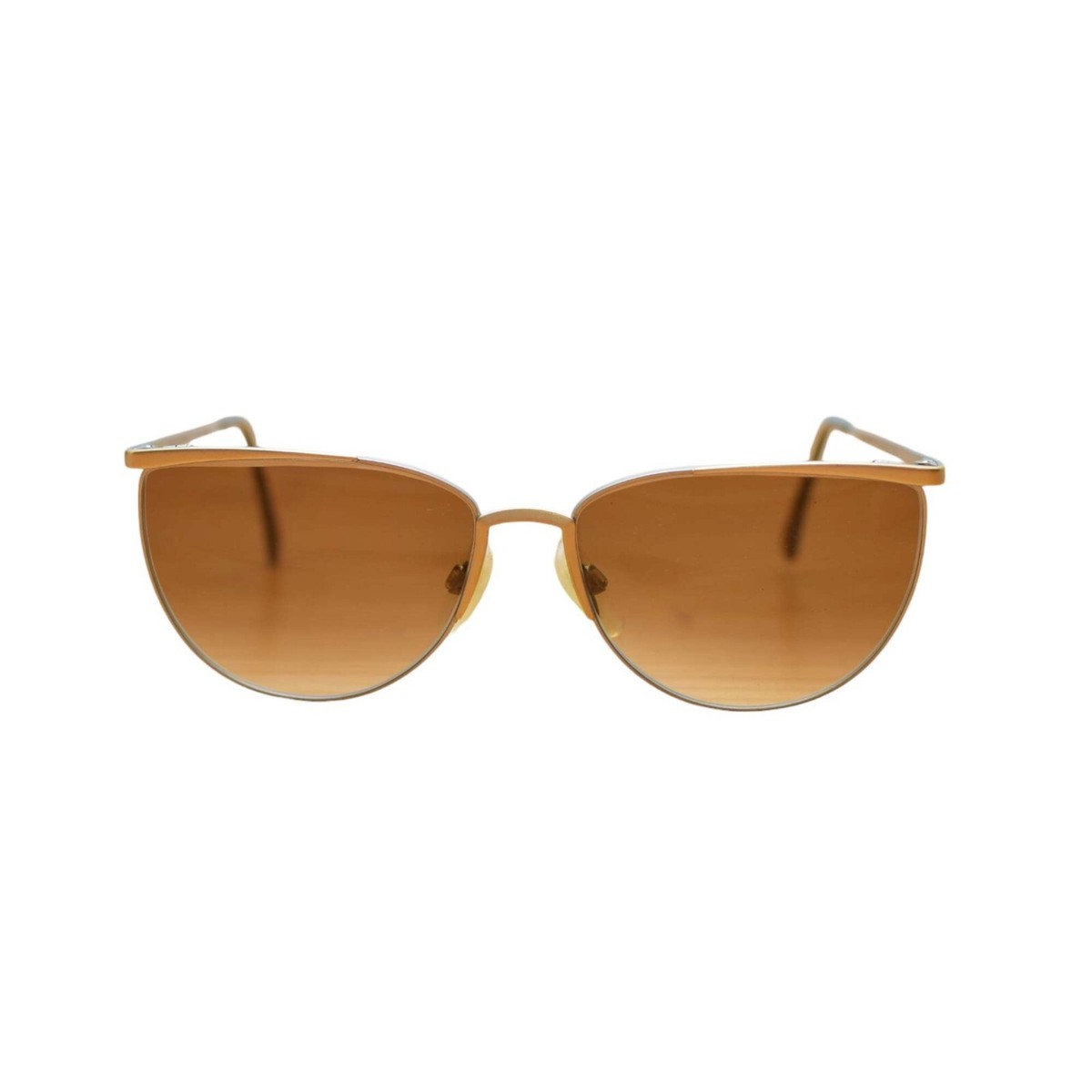 Giorgio Armani Bronze & Silver tone Metallic Designer Sunglasses 