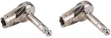 (2 PACK) SWITCHCRAFT 238X 1/4" 6.35 mm Stereo Right Angle Flat Male Pancake Plug