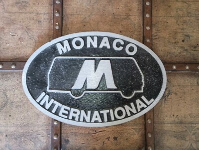 Monaco Signs Monaco International Embossed Sign Bus Metal Display Sign | eBay