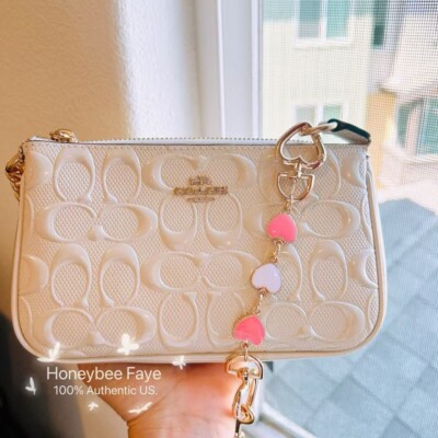 NWT Coach Nolita 19 In Signature Leather CU000 plus extended heart