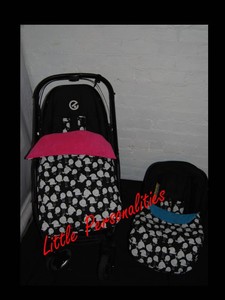 Détails Sur Noir Blanc Dessin Animé Oiseaux Poussette Stay Put Couverture Ou Siège Voiture Couverturetablier Afficher Le Titre Dorigine