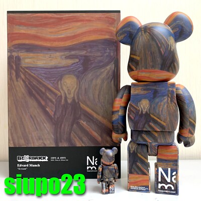 Medicom 400% + 100% Bearbrck ~ Edvard Munch Be@r brick Scream