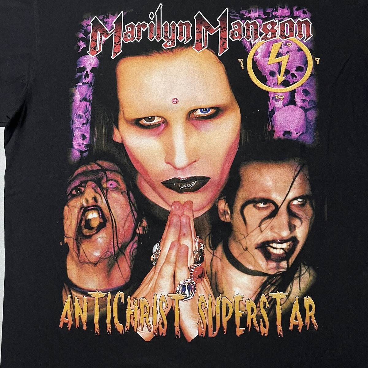 Vintage Marilyn Manson Antichrist Superstar T Shirt L | eBay