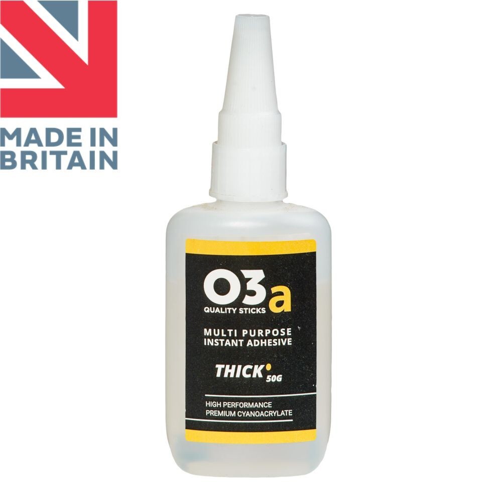 O3a THICK Super Glue Cyanoacrylate CA Adhesive 50 Grams Wood Glue Repair Filling