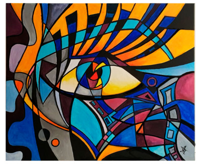 Matrix Of Perception Acrylic On Canvas 100 x 120 cm