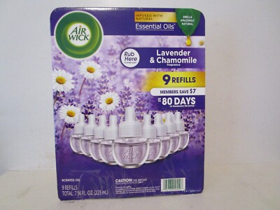 Air Wick Scented Oil Air Freshener Refills Lavender and Chamomile 8 ct.
