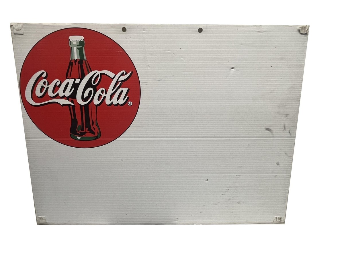 Vintage Retro Coca Cola Plastic Sign- Thanks! Come Again