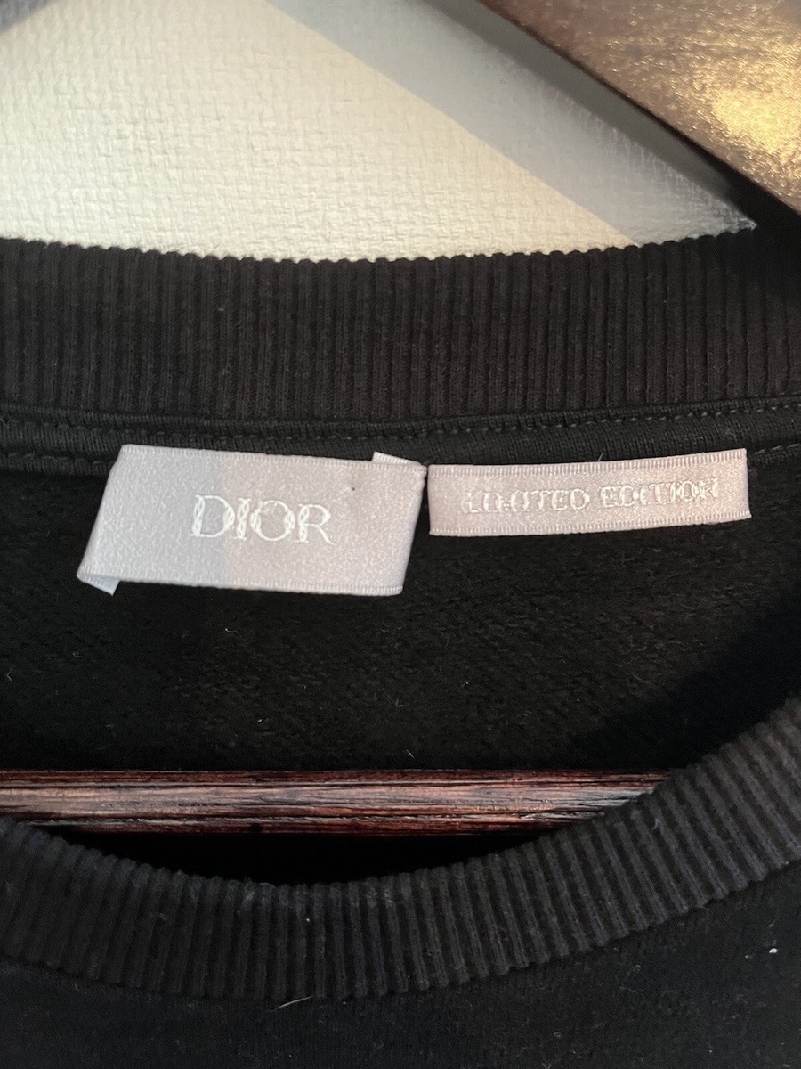 Dior Kaws Logo Sweatshirt Small Black | eBay