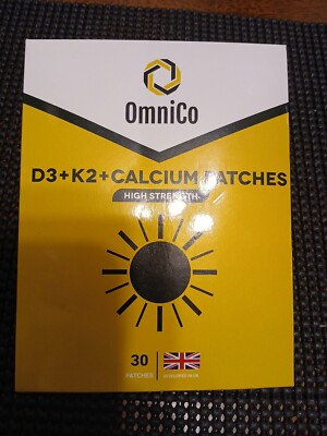 OmniCo D3+K2 +Calcium Patches High Strength **29 Patches NOT 30** white Fabric