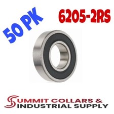 6205 2RS C3 EMQ Precision Rubber Sealed Bearing Ball Bearings 25x52x15 - 50 PcS