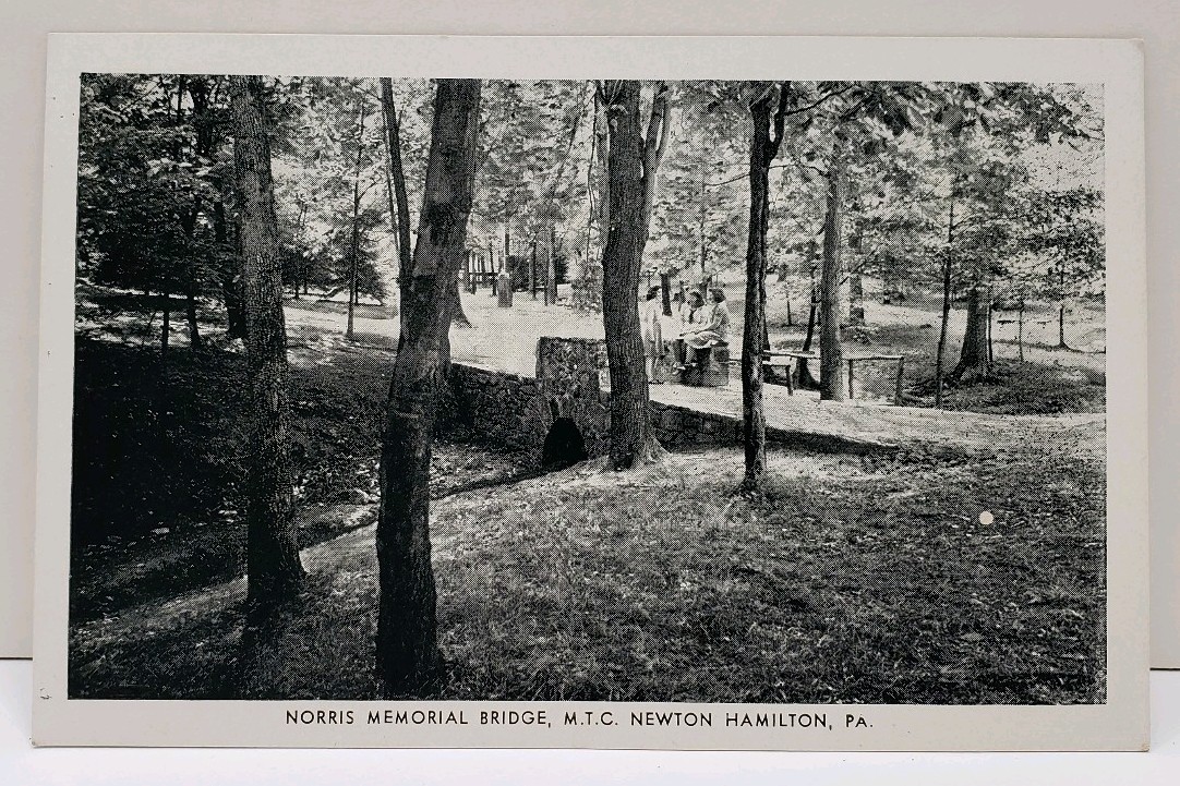 Newton Hamilton Pa Norris Mem Bridge M.T.C. Methodist Training Camp