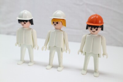 廃盤 playmobil 3899 フィギュアセット playmobil special white figures x3 GTI company construction