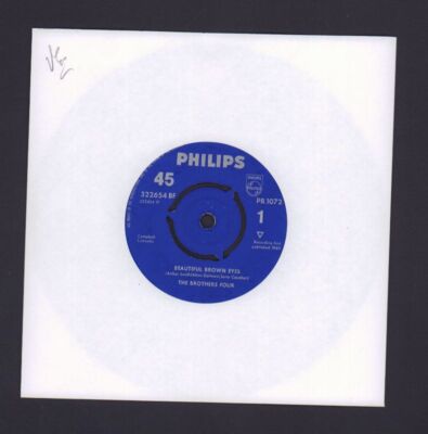 The Brothers Four(7'' Vinyl)Beautiful Brown Eyes-Philips-322 654 BF-1960-Ex+/Ex+