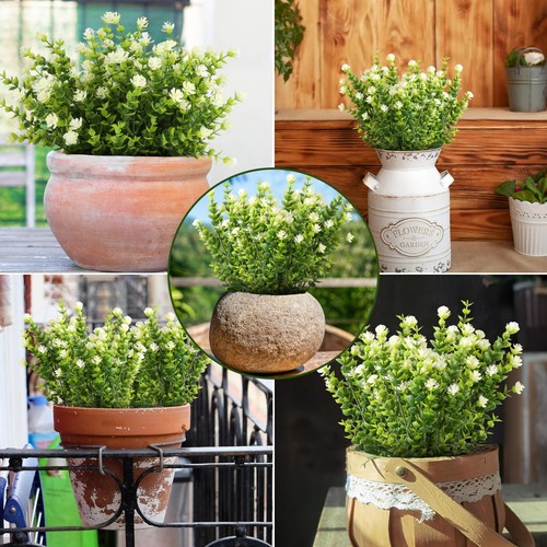 Artificial Balcony Plants, Fake Flowers Decoration, Indoor Outdoor Plants, UV - Picture 7 of 8