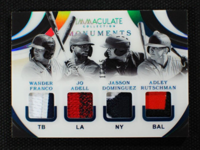   RUTSCHMAN DOMINGUEZ ADELL FRANCO - 2020 Immaculate Quad Jersey Patch RC /25