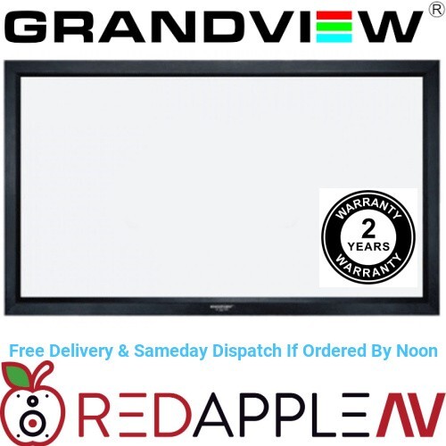 6ft 77"" Grandview Cyber Fixed Frame 16:9 Projector Screen