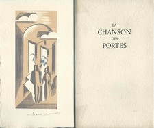 EO N° PIERRE MAC ORLAN + BOIS GRAVÉ & SIGNÉ PIERRE GAUDIN  LA CHANSON DES PORTES