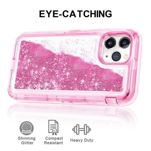 Blingbling Liquid Quicksand Defender Case For iPhone 11 12 13 14 15 16 6 7 8 XS - 第 5/25 張圖片