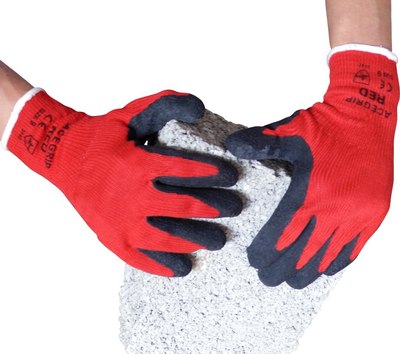 Arbeitshandschuhe 0 AceGrip rot Allzweck Latex beschichtet