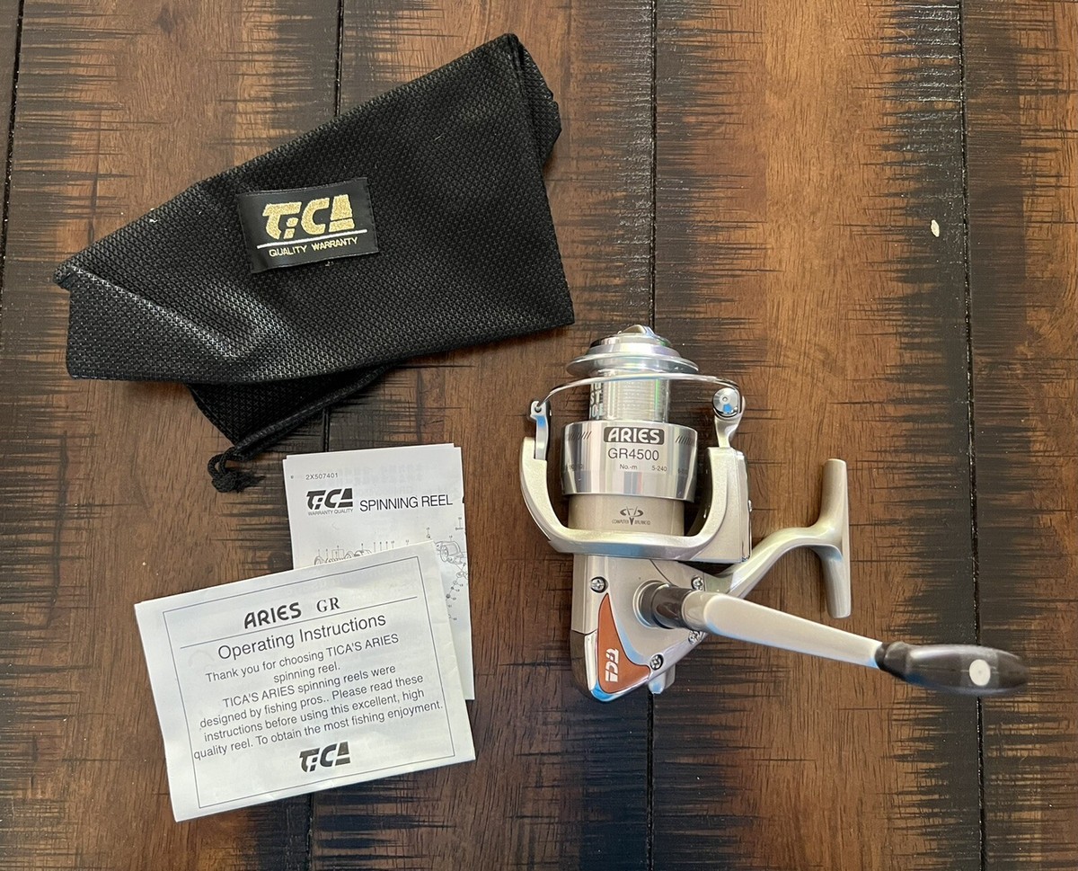 TICA Aries GR 4500 Spinning Fishing Reel 5 BB L/H R/H Aluminum