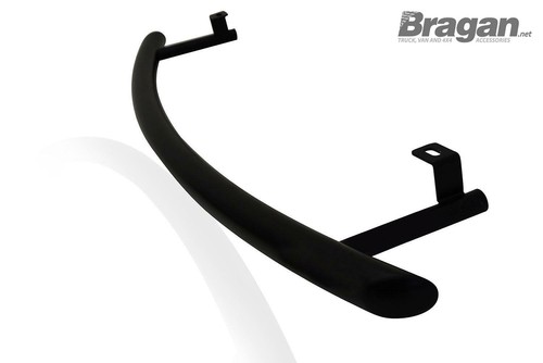 Front Spoiler Bar For Renault Trafic 2002 - 2014 Bumper Chin Nudge Steel BLACK - Picture 4 of 4