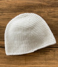 Crochet Baby Hat for Newborn White Newborn Beanie