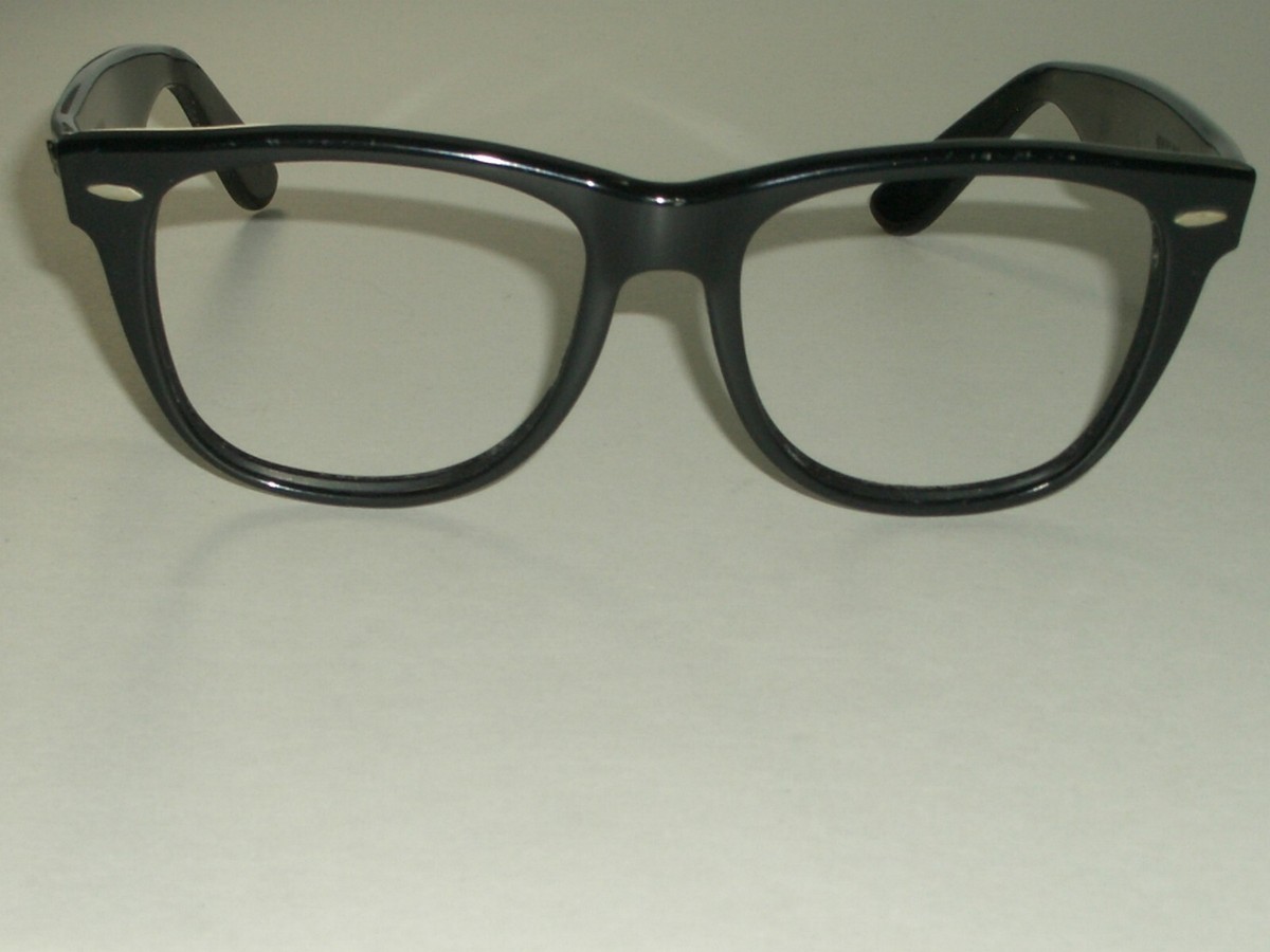 VINTAGE B&L RAY-BAN L1724 BLACK EBONY WAYFARER II SUNGLASSES