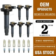 6 Ignition Coil & Spark Plug For 2011-2018 Ford F150 Explorer UF646&SP-534 set