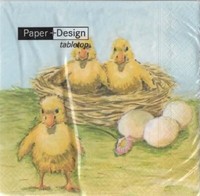 20St. Servietten Paperdesign 33X33Cm Enten Landhaus Tischdeko Ostern FrüHling