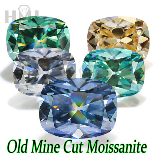Old Mine Cut Kissen europäisch D weiß Kissen lose Moissanit OMC Diamant VVS1 - Bild 1 von 30