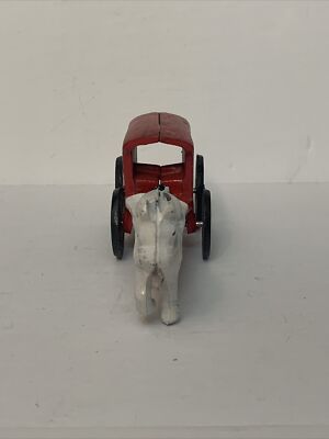VINTAGE COCA COLA CAST IRON HORSE AND WAGON. VINTAGE COCA COLA