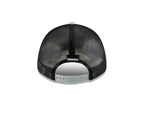 Las Vegas Raiders New Era Team Heathered Turn 9FORTY Adjustable Hat - Gray - Picture 6 of 7