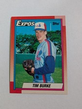1990 Topps - Tim Burke #195 - Excellent Condition