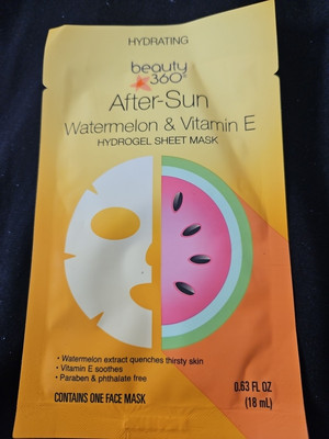 Beauty 360 After Sun Watermelon & Vitamin E Hydrogel Sheet Mask