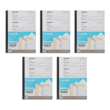 Blue Summit Money Rent Receipt Book with Carbon Copies, Receipt Books 3 Part ...