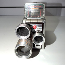 Vint KODAK Brownie Movie Camera Turret f/1.9 8mm TESTED Kodachrome Film w/case