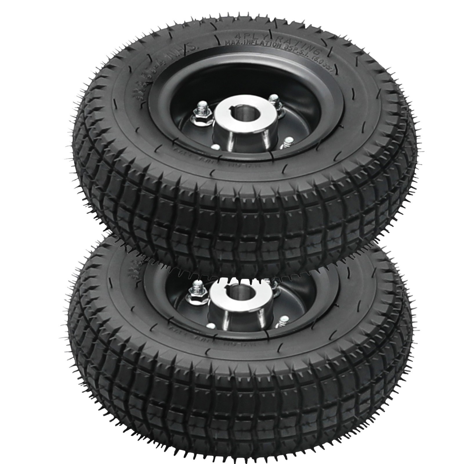 2pcs 9x3.50-4 19mm Bore Tires for Mobility Scooter Wheelchair Lawnmower