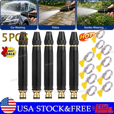 #ad Larnto High Pressure Hose Nozzle Water Gun for Car Wash Garden Pressure Booster $5.68