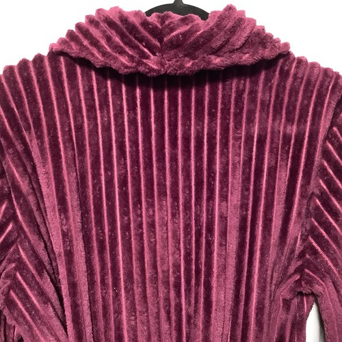 Secret Treasures Jr M 8–10 Soft Wrap Robe Wide Wale Corduroy 2 per in! Plum 44" - Picture 6 of 11