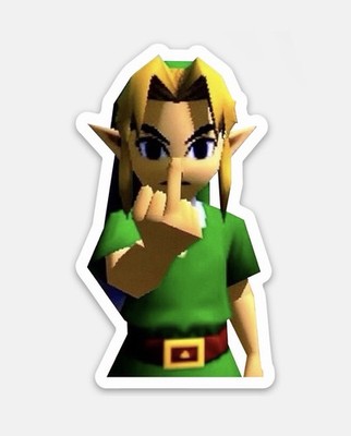 3  Link Sticker Legend Of Zelda Nintendo Decal Matte Finish Dishwasher Safe
