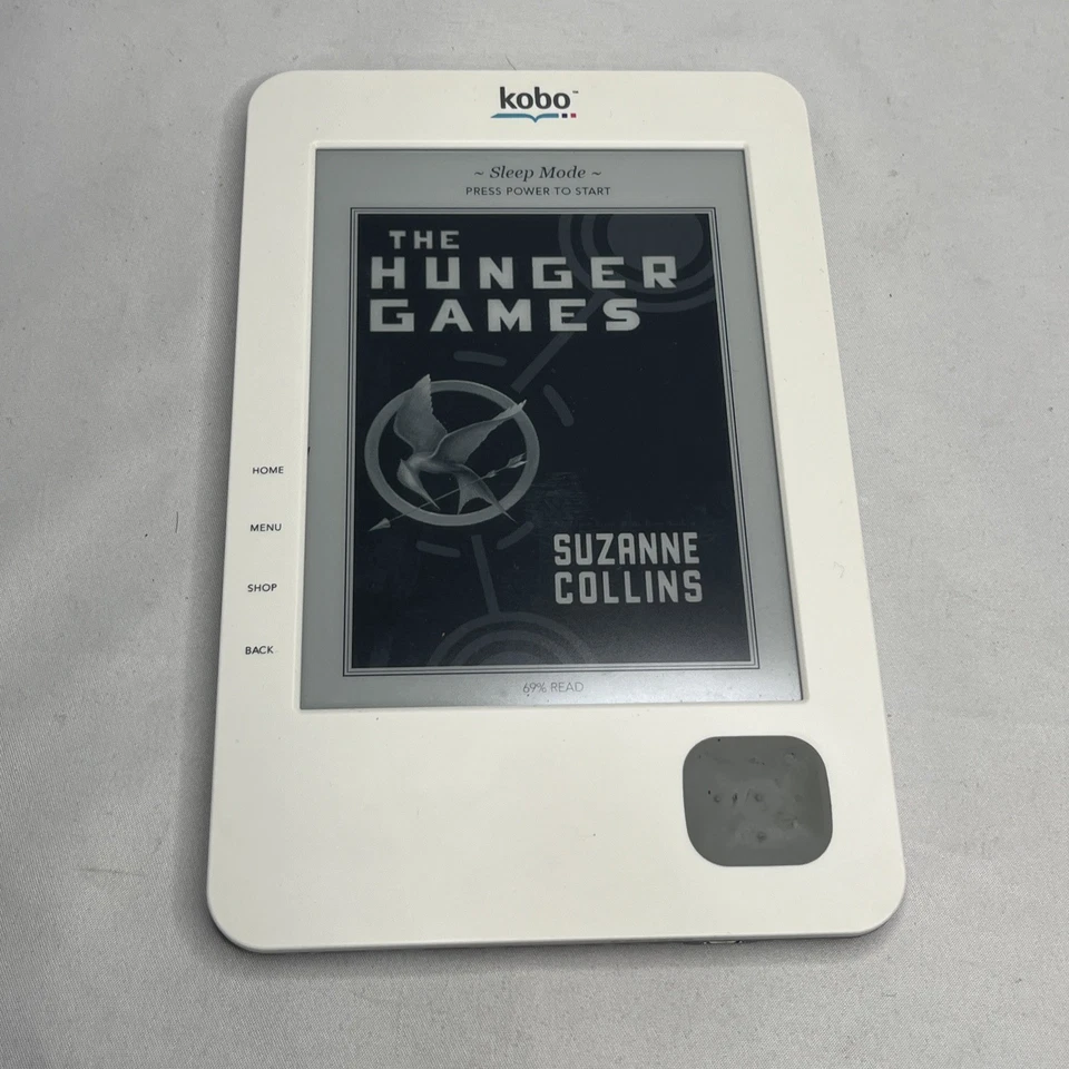 Kobo N647-KBU-B Wireless e-Book Reader White And Lilac Tested & Working - Image 2 of 4