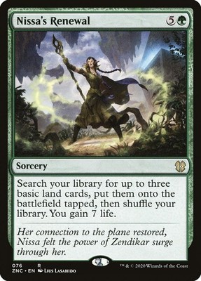 ~1x Nissa's Renewal x1 ~NM~ ZNC Magic the Gathering MtG~