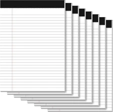 Notepads 8.5 X 11 Legal Pads of Paper, 8 Pack Note Pads 8.5 X 11 Lined Paper Wid