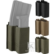 KRYDEX Double 5.56 .223 Mag Pouch Tactical Magazine Carrier Nylon MOLLE Webbing