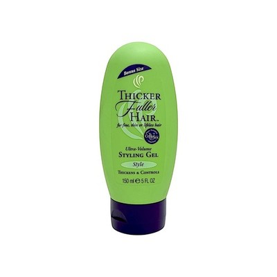 THICKER FULLER HAIR Ultra Volume Styling Gel with Cell U Plex Caffeine 5 oz
